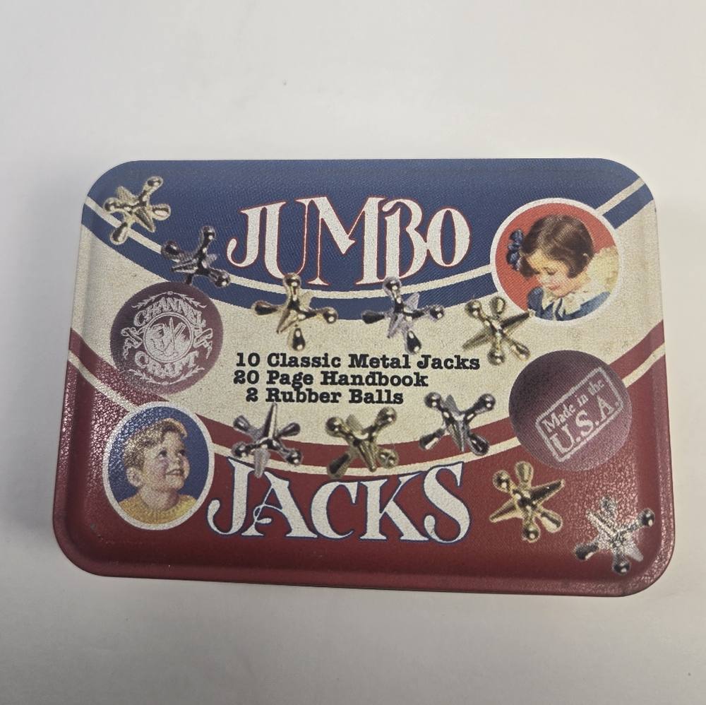 NEW Vtg Jumbo Jacks Game Set Channel Craft Made In USA Hanbook Sealed Game